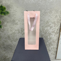 Lüks Pencereli Karton Hediye Çantası - 22299 -